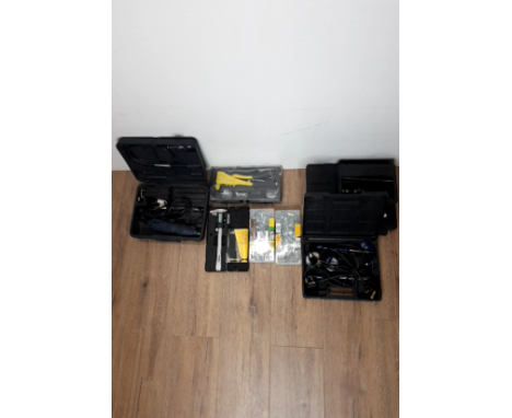 A QUANTITY OF BOXED TOOLS INCLUDING DIGITAL CALLIPER SCREWDRIVER SET ETC