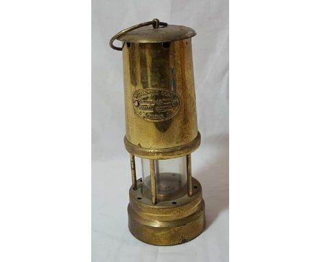 Brass 'Ferndale Coal Collery And Mining Company' miners lamp
