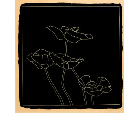 Derrick Greaves (born 1927)/Four Flowers/signed and dated '77/colour silkscreen, 64.75cm x 52.75cm CONDITION REPORT: ARR Arti