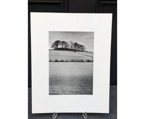 FAY GODWIN (PHOTOGRAPHER 1931-2005):&nbsp;'East Kennet Longbarrow': gelatin silver print, 22.5 x 16cm, mounted on card, signe