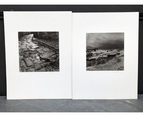 FAY GODWIN (PHOTOGRAPHER 1931-2005): CALDER VALLEY:&nbsp;'West Laithe, Heptonstall': 'Storm-Light, Alcomden': gelatin silver 