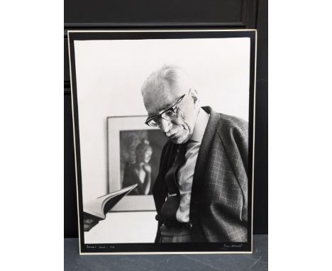 JORGE LEWINSKI (1921-2008):&nbsp;portrait of Bernard Leach: vintage silver gelatin print, 1970, signed and titled in white in