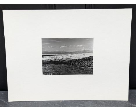 FAY GODWIN (PHOTOGRAPHER 1931-2005):&nbsp;'Above Pont-Fadog (Drover's Roads, Wales)': gelatin silver print, 12.5 x 17cm, moun