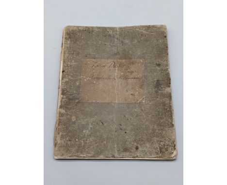 MANUSCRIPT EXCISE DUTIES ALBUM:&nbsp;18th century, including sections on beer, ale, silks, coffee, chocolate and auction sale