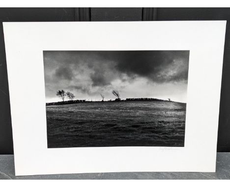 FAY GODWIN (PHOTOGRAPHER 1931-2005):&nbsp;'Slate Fence, Trawsfynydd (Drover's Roads, Wales)': gelatin silver print, 19.5 x 27