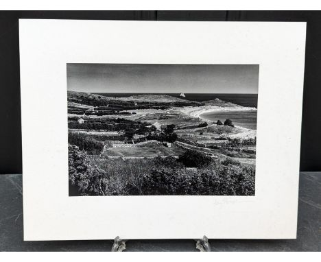 FAY GODWIN (PHOTOGRAPHER 1931-2005):&nbsp;'Higher Town Bay, St Martins, Scilly Isles': gelatin silver print, 17 x 23.5cm, mou