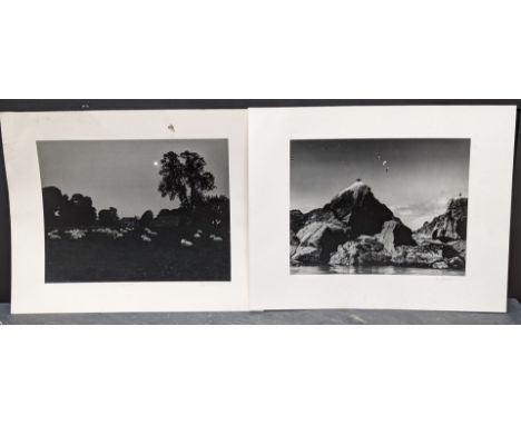 FAY GODWIN (PHOTOGRAPHER 1931-2005):&nbsp;'Shags, Western Rocks (Scilly Isles)': 'Avebury, Moonlight (Ridgeway)': gelatin sil