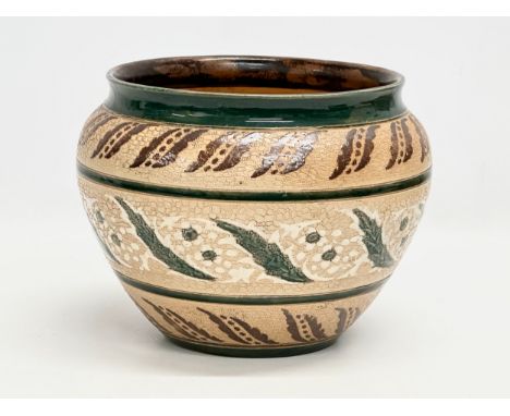 John Slater. A Late 19th Century Doulton Lambeth, Slaters Patents jardiniere/planter. 23x18cm