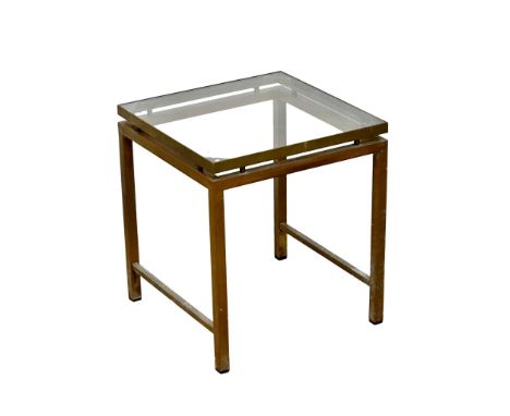 Maison Jansen. A Mid Century French side table/lamp table. 1960/1970. 45x45x51cm.