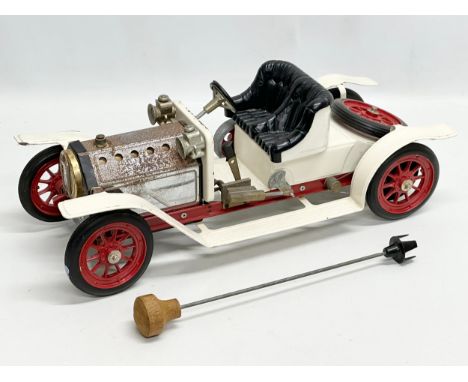 A vintage Mamod SA1 Live Steam Car Roadster. 39cm