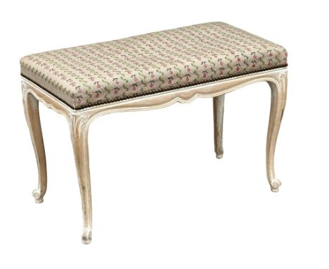 A French 18th Century window bench. 75x39x50cm