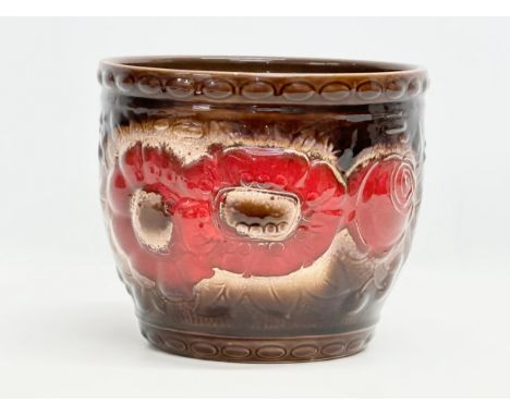 A West German Mid Century Fat Lava jardiniere/planter. By Scheurich Keramik. 1960’s. 24x20cm