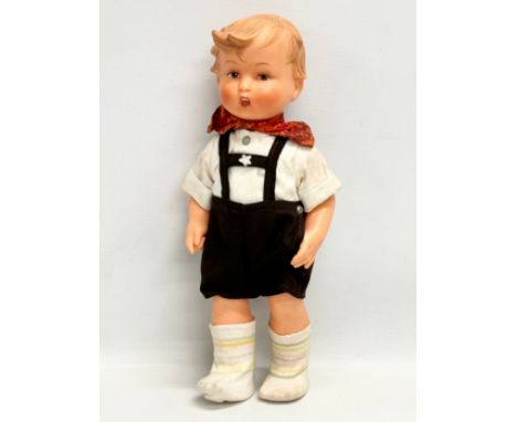 A 1950’s Goebel Hummel rubber doll. 18cm