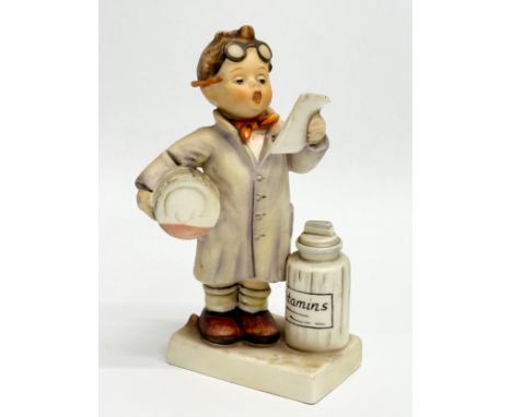 A West German M.J. Hummel Goebel Pottery figurine. Little Pharmacist. 14cm