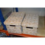 *Two Storage Boxes