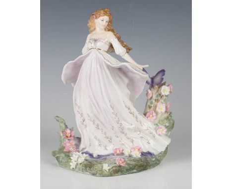 A Royal Worcester Compton &amp; Woodhouse limited edition figure Titania The Queen of the Fairies, sculpted by Peter Holland,