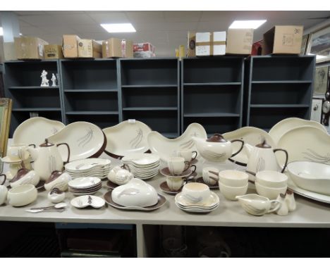 A large mid century dinner and tea service by Carltonware