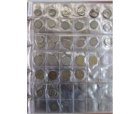Two Albums of mainly Euro and French Coinage (circulated) post war to date with some English 50ps
