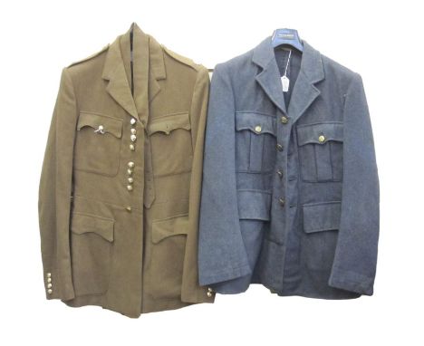 Royal Ulster Rifles number two jacket and trousers with rank markings for a second Lieutenant.&nbsp; Together with a post WWI