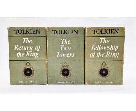 Tolkien"The Fellowship of the Ring ...", George Allen & Unwin, 2nd edition 1966, red cloth, corners bumped, dj "Return of the