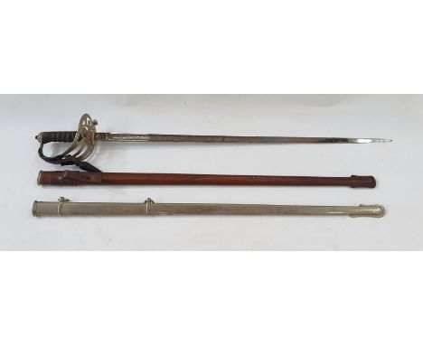 George V Officer's Sword belonging to J.S. Anderson K.R.R. made by Henry Wilkinson of Pall Mall, London.  Steel pierced guard