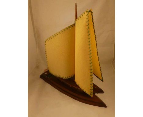 Two early to mid 20th century Art Deco hand made Ship Lamps by the Carltonware ceramics designer Enoch Boulton, presented as 