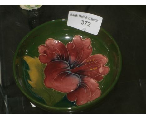 small green moorcroft trinket dish