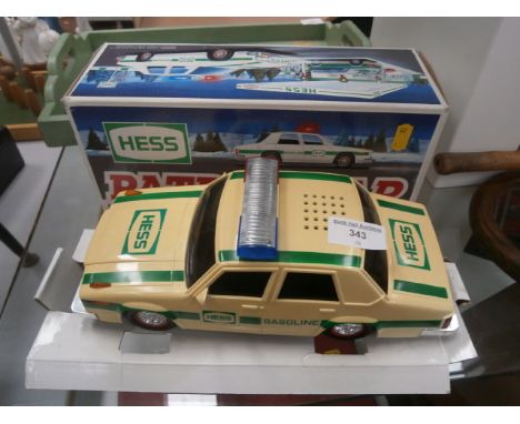 vintage boxed hess patrol car with sound and light