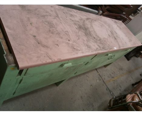 vintage painted kitchen unit