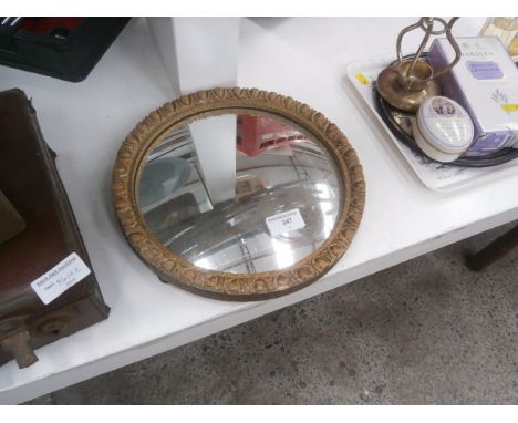 vintage circular mirror
