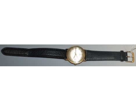 A vintage Omega 9ct day/date wristwatch