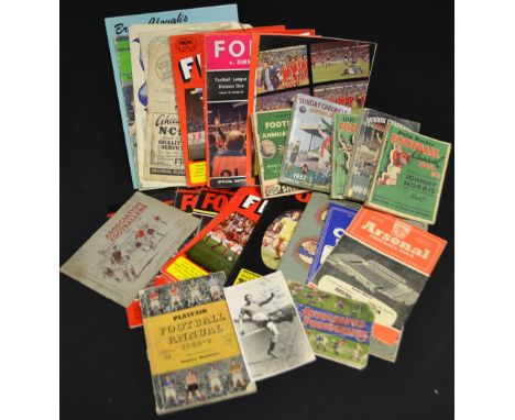 Sporting Interest - Football, 1940's and later programmes, including 1947-48 season, 22nd November, Manchester United v Evert