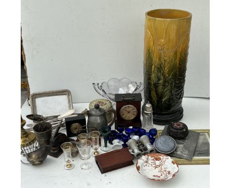 Misc clock waking sticks pottery and others&nbsp;