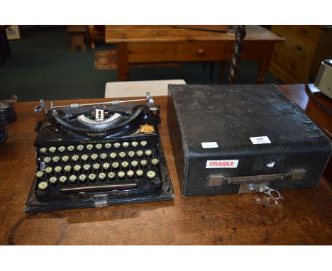 Imperial Portable Typewriter with Case