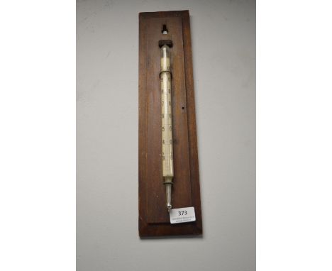 Mounted Mercury Thermometer