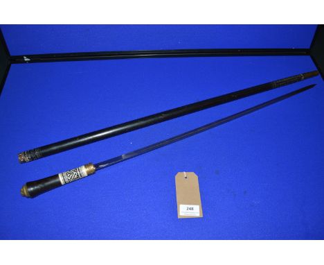 India Ebony Sword Stick