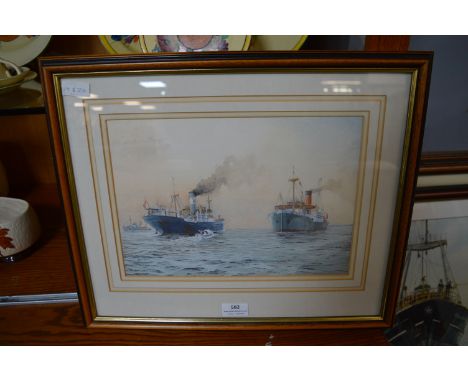 Original Hull Maritime Watercolour by R. Carmichael 