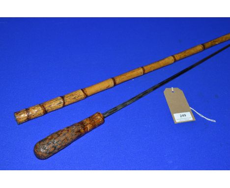 Root Ball Malacca Cane Sword Stick