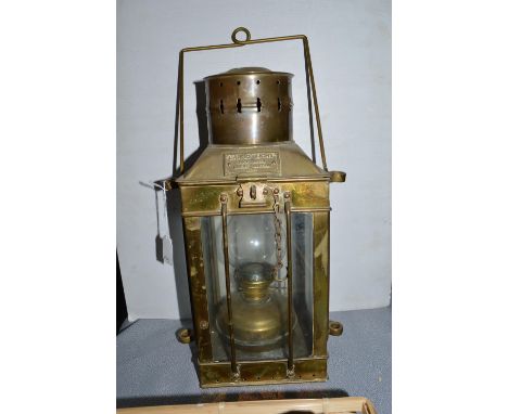 Brass Hanging Cargo Light