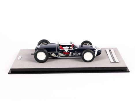 A 1:18 scale Tecnomodel Lotus 18 Monaco GP Winner 1961, Stirling Moss. Side fairings removed as raced. 86 of 150 limited edit