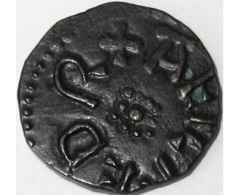 Anglo Saxon coin - Kings of Northumbria EANRED / AETHELRED 11 [810-50] styca. DOUBLE OBVERSE. Obv 1. +EANRED R, pellet in cir