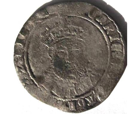 Tudor coins. HENRY VIII [1509-47] silver TESTOON. 3rd coinage. mm. pellet in annulet. Obv. facing bust. Rev. crowned rose bet