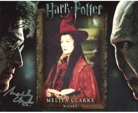 Harry Potter. 8x10 photo signed by actress Melita Clarke who played a Wizard in the Harry Potter films. Good Condition. All a