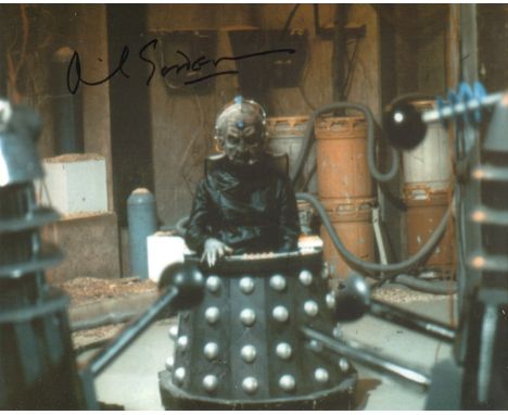 Doctor Who. 8x10 photo from Doctor Who and the Daleks signed by actor David Gooderson as Davros. Good Condition. All autograp