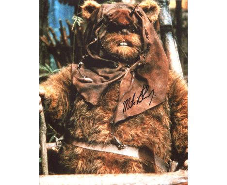 Star Wars. Return of the Jedi 8x10 inch photo signed by actor Michael Henbury who played an Ewok. Good Condition. All autogra