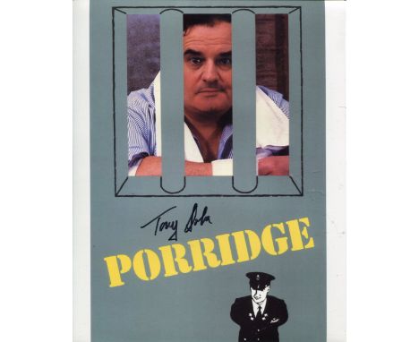 Porridge. 8x10 photo from the BBC comedy series 'Porridge' signed by actor Tony Osoba who played McLaren. Good Condition. All