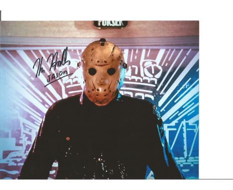 Blowout Sale! Kane Hodder Friday 13th hand-signed Jason Voorhees mask. Hand-Signed by Kane Hodder, who played Jason Voorhees 