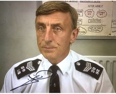 The Bill. 8x10 photo from the long running ITV drama The Bill signed by actor Eric Richard who played Sgt Cryer in the series