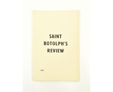 1956 Saint Botolph's Review. Including poems by David Ross, E. Lucas Myers, Daniel Huws, Daniel Weissbort, four poems by Ted 