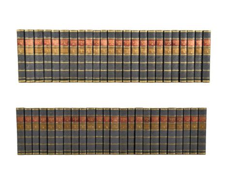 Fine bindings:- Scott, Sir Walter. 1830-34 The Waverley Novels in forty-eight volumes. Printed for Robert Cadell, Edinburgh, 